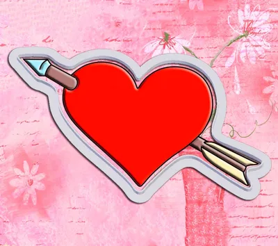 Сердца и стрелы Сердца и стрелы, Сердце со стрелой, любовь, сердце, стрелка  png | PNGWing