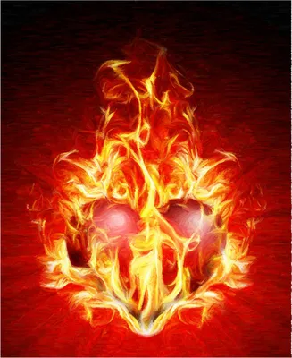 сердце в огне, Objects Включая: энергия и обои - Envato Elements