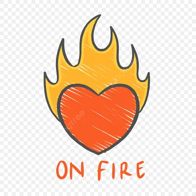 Сердце в огне стоковое изображение. изображение насчитывающей пламена -  268636731