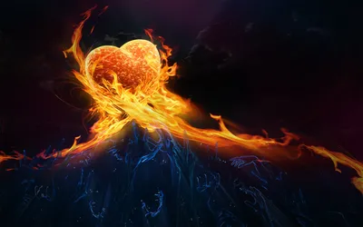 сердце в огне день святого валентина PNG , на, Пожар, в огне PNG картинки и  пнг PSD рисунок для бесплатной загрузки