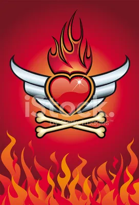 Картинка руки тянутся к огненному сердцу в пламени огня обои на рабочий стол