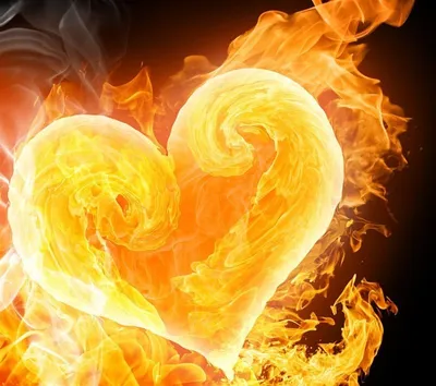 Огненное сердце рисунок - 74 фото