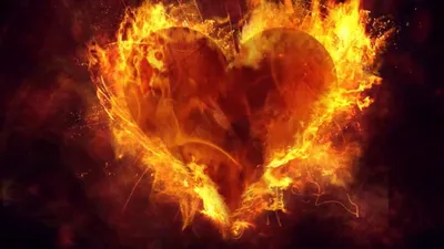 Красное сердце на огне иллюстрация штока. иллюстрации насчитывающей  изолировано - 37760938
