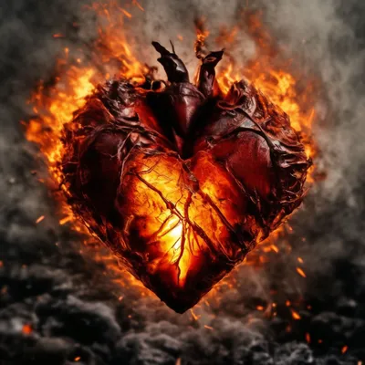 сердце в огне иллюстрация штока. иллюстрации насчитывающей бобра - 268882122