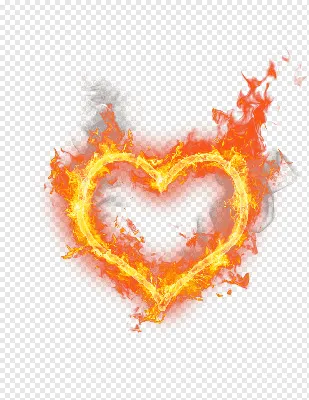 Неоновое сердце в огне» — создано в Шедевруме