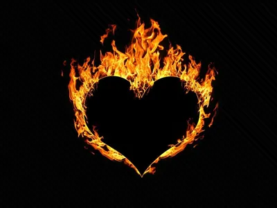 Картинки сердце в огне (75 фото)