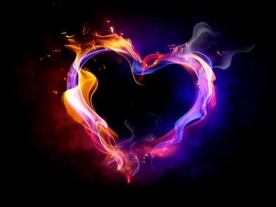 Сердце в огне рисунок - 44 фото