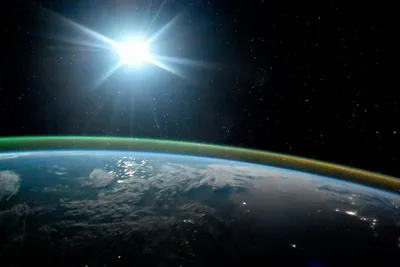 Красивое фото от космонавта Сергея Рязанского | Пикабу