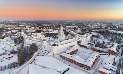 Город Сергиев Посад зимой, светотени…» — создано в Шедевруме