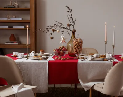 ▷ Идеи сервировки праздничного стола с тарелками Cmielow и стаканами Olens  - Ищи вдохновение в АРС для Рождественского декорирования дома и квартиры