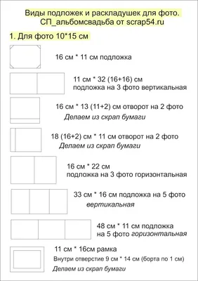 ШАБЛОНЫ фото 10-15 | Списки и шаблоны для СП альбом свадьба