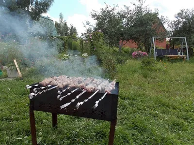 Зона Барбекю на Даче — Фото Мангальных Зон в Москве — \"Печи Навесы\"
