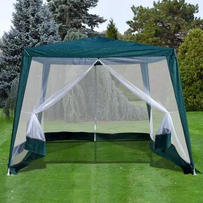 Садовый шатер для дачи 3x3/2.4x2.4 м AFM-1035NA Green - купить за 8690 руб  в интернет-магазине DG-Home