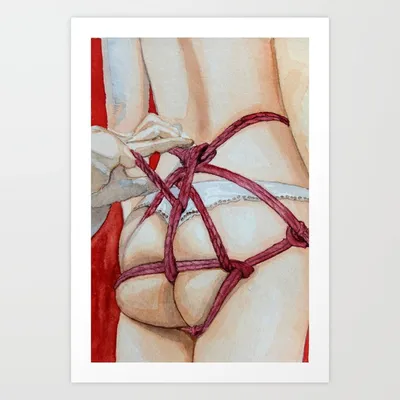 Shibari Black and White Woman Bondage Art Decor | Sensual | Posters, Art  Prints, Wall Murals | +250 000 motifs