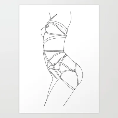 ropeboundkitten shibari art print – Ropeboundkitten