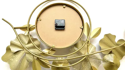 Шикарные большие настенные часы \"Соцветие Золотое\" (93х48 см) в гостиную  (ID#1484292266), цена: 4490.25 ₴, купить на Prom.ua