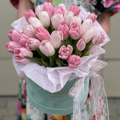 Купить Букет из нежно-розовых тюльпанов «Dreamer» в Нижнем Новгороде