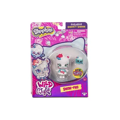 Фигурка SHOPKINS SHOPPETS S9 серии \"Wild style\" – СНЕЖКА (эксклюзивный  шопкинс, подставка) купить в интернет магазине с доставкой по Украине |  MYplay