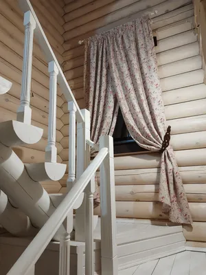 Подбираем шторы к интерьеру деревянного дома - dominant-wood.com.ua