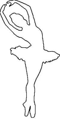 Черный силуэт балерины иллюстрация вектора. иллюстрации насчитывающей  балерины - 69836584