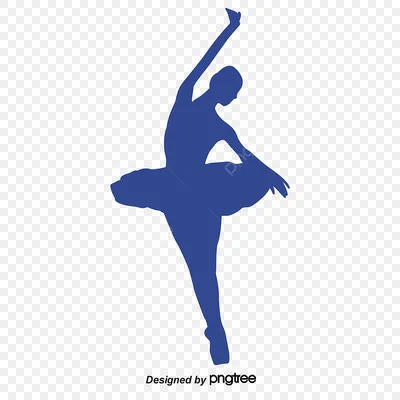 Силуэт балерины | Премиум векторы