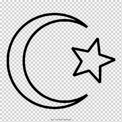 Звезда Полумесяц Символ Ислама Векторное изображение ©InVentoriS 221920526