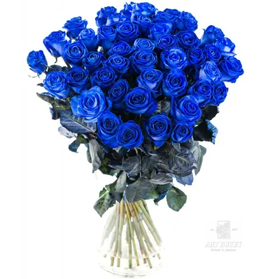 Синие розы с белыми \"Chess\" в коробке за 6 590 руб. | Бесплатная доставка  цветов по Москве