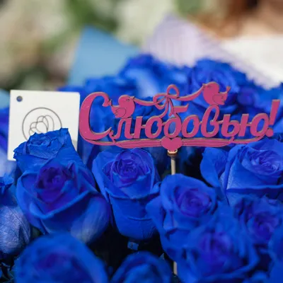 Синие розы (Заказ от 9 шт.), заказать в Киеве - «UniFlora»
