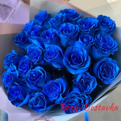 Синие розы россыпью - заказать, купить с доставкой в Челябинске