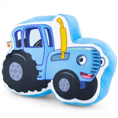 Игрушка деревянная «Синий трактор», с ковшом | Фабрика деревянной игрушки  Bochart