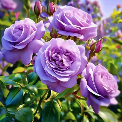 Фиолетовые розы с серебряной окантовкой за 4 590 руб. | Бесплатная доставка  цветов по Москве