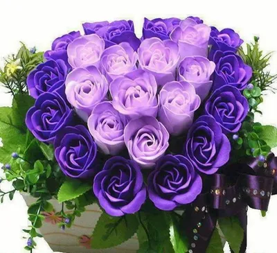 Купить Сиреневые розы в упаковке с доставкой в Чите - «ДУЙ СЮДА!»