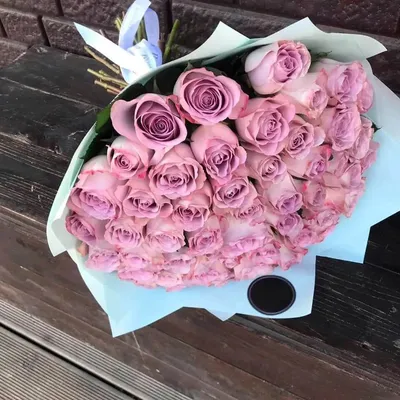Фиолетовые и белые мыльные розы в цилиндре заказать с доставкой по цене 4  120 руб. в Севастополе
