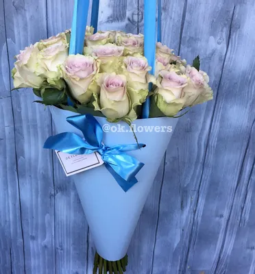 Букет из 51 сиреневой розы - купить в Москве по цене 3290 р - Magic Flower