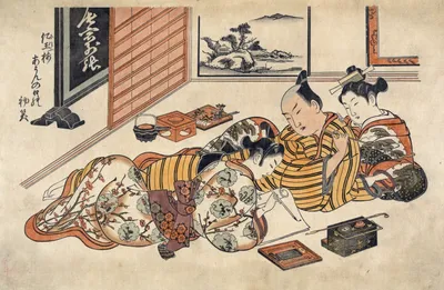 Vintage Japanese erotic, Shunga, scroll. Set of 12 paintings on silk, early  20th | eBay