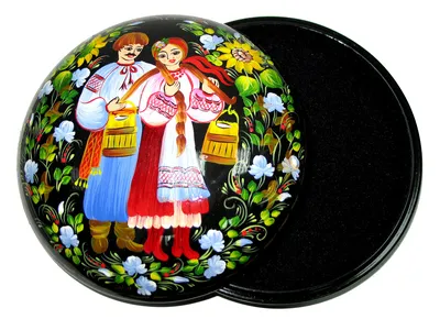 Шкатулка круглая , миниатюрная сюжетная роспись (ID#223892814), цена: 750  ₴, купить на Prom.ua