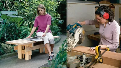 DIY garden bench - YouTube