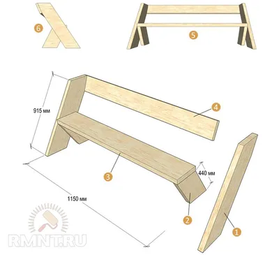 Скамейка для дачи своими руками: фото, чертежи | Компания «Большая земля»