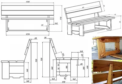 Скамейка своими руками из дерева, info-sad.dp.ua