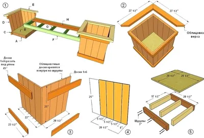 Скамейка своими руками: как сделать садовую скамейку, простая садовая  скамейка, чертеж, описание конструкции