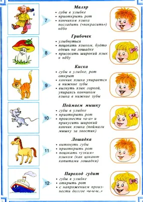 Сказка о веселом язычке логопедическая в картинках