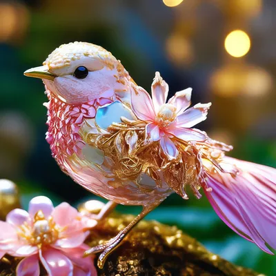 Красивая изящная сказочная птица» — создано в Шедевруме