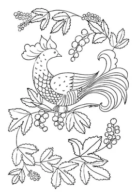 Оригинал схемы вышивки «сказочная птица» (№1553754) - Вышивка крестом