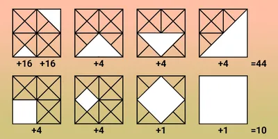 Давайте поиграем? Нужно посчитать количество квадратов на этой картинке!  Сколько их: 4,6,7, а может быть 8?.. | ВКонтакте