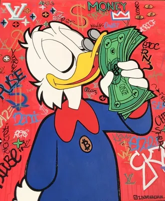 Hobby Paint Скрудж Макдак с биткоином и долларом Картина по номерам