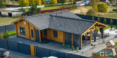 Крыша в доме из клееного бруса: устройство и утепление крыши, виды кровли  от Holz House