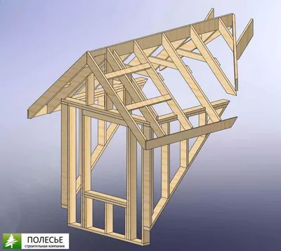 Крыша в деревянном доме -двускатная, с утеплением потолка