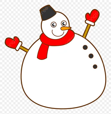 Снеговик с шляпой зимой PNG , Снеговик, шляпа, рождество PNG картинки и пнг  рисунок для бесплатной загрузки