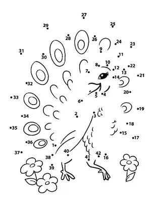 Раскраски по цифрам или точкам для 5 лет (54 фото) » рисунки для срисовки  на Газ-квас.ком