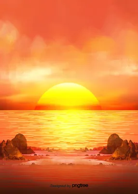 Яркое солнце в оранжевом небе Стоковое Фото - изображение насчитывающей  взгляд, рай: 96328970